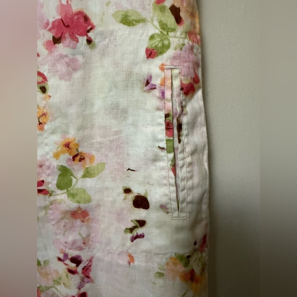 JJill Love Linen Multicolor Floral linen dress - Picture 8 of 11